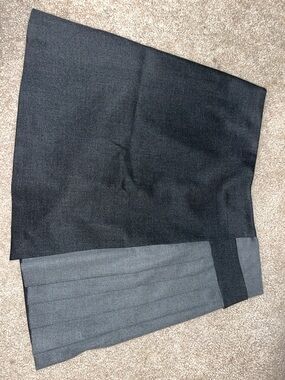Alice + Olivia Black and Charcoal Classic Skirt